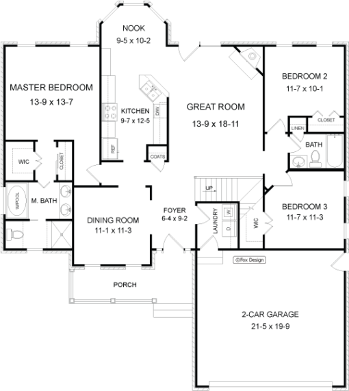 The Millbrook | Fox House Plans