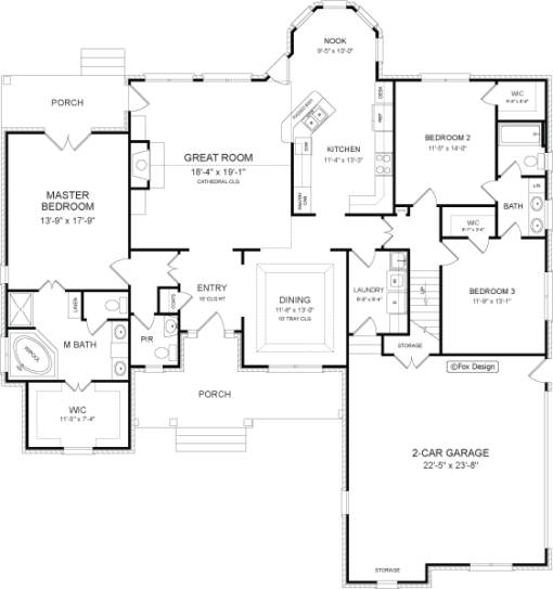 The Waterford | Fox House Plans